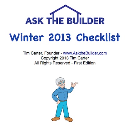 Winter 2013 Checklist