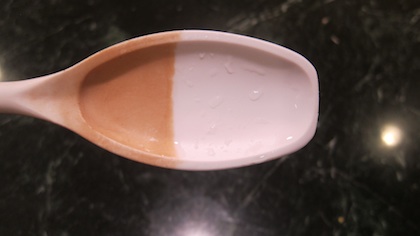 half cleaned plastic spoon