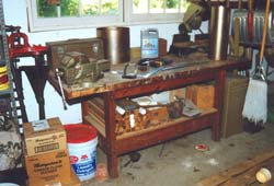 You are looking at my garage workbench. It is so strong, I think it could possibly support 2,000 pounds or more. The shelf below helps make it very stable.