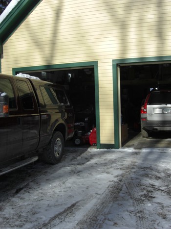 condensation causes two car garage