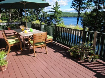 This decking can probably be considered green because it contains 100 percent recycled materials. But is it really green? PHOTO CREDIT:  Tim Carter