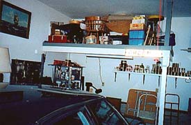 Betty and Don M.'s garage loft.