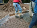Pouring Concrete Slab